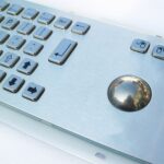 MKA-65-B Vandal Proof Industrial Metal Keyboard with Trackball - Image 4